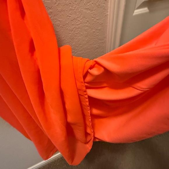 Gianni Bini Elegant Orange Sleeveless Dress Size S - Picture 6 of 7